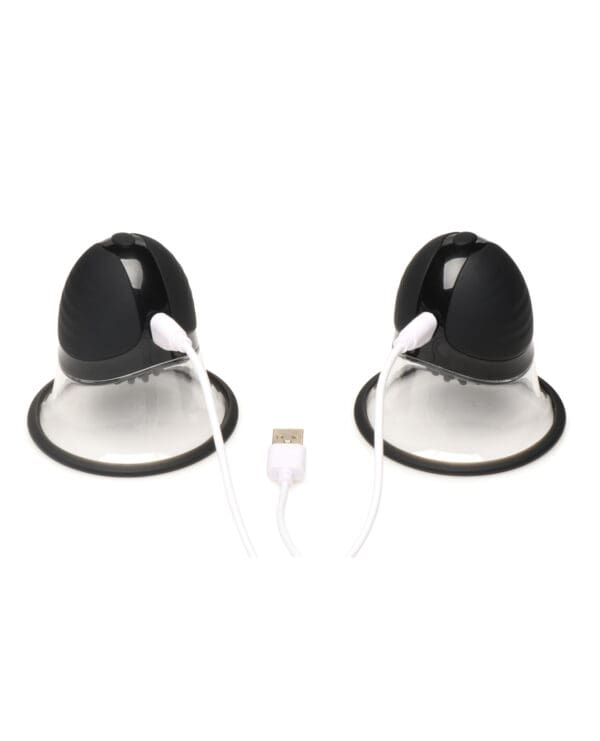 Size Matters 10X Rotating Silicone Nipple Suckers w/ 4 Attachments - Black - Image 4