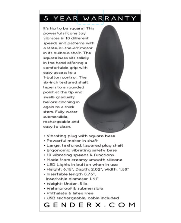 Gender X  Hip To Be Square - Black - Image 2