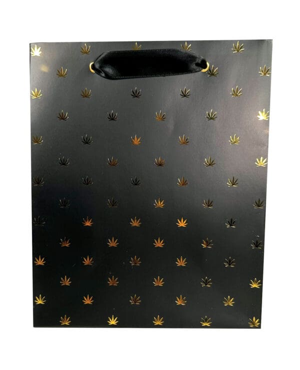 Polka Pot Gift Bag - Black/Gold - Image 2