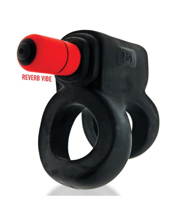 Hunkyjunk Revhammer Shaft Vibe Ring - Tar Ice w/Red Vibe - Image 2