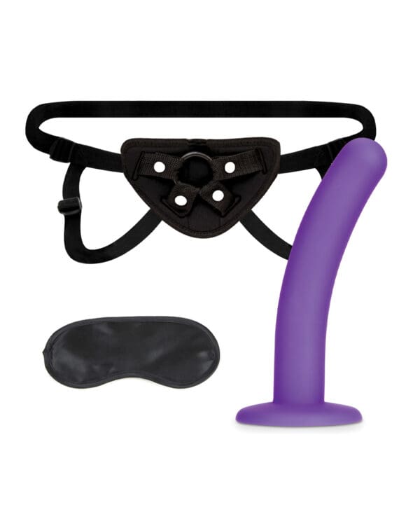 Lux Fetish 5" Dildo w/Strap On Harness Set - Image 3