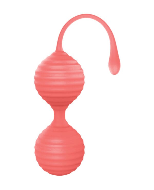Luv Inc. Silicone Kegel Ball Set - Coral - Image 5