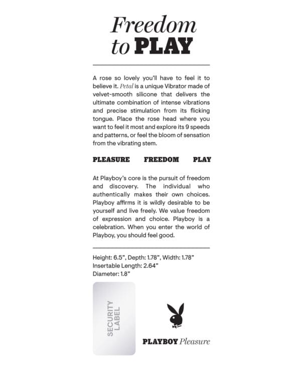 Playboy Pleasure Petal Vibrator - Wild Aster - Image 2