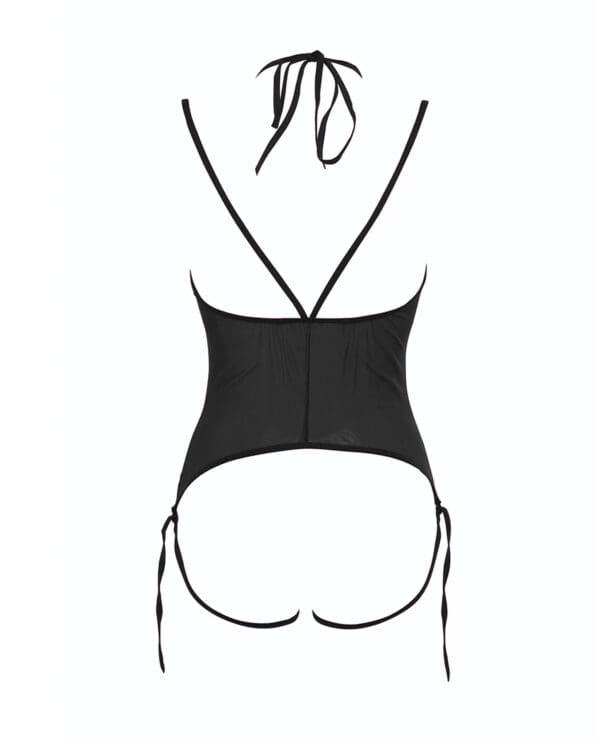 Allure Angelina Sheer Mesh Under Bust Teddy Black L/XL - Image 5