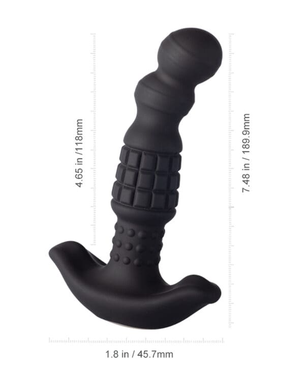 Pineapple Man Vibrating Prostate Massager - Black - Image 4