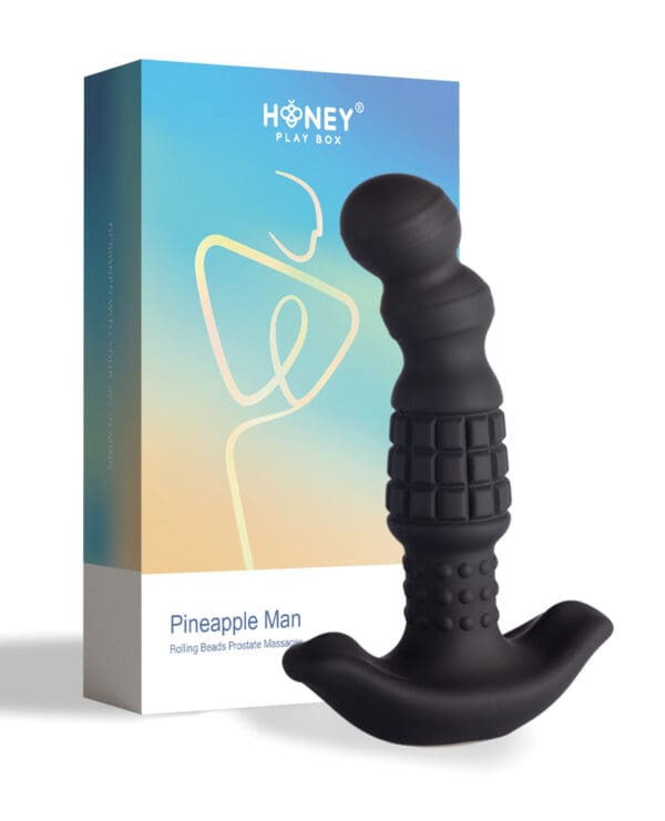 Pineapple Man Vibrating Prostate Massager - Black - Image 5