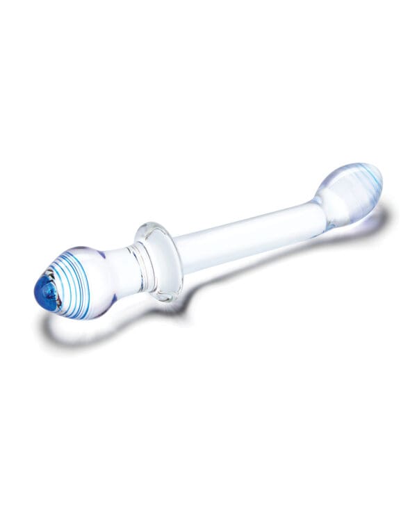 Glas 9.5" Double Play Dual Ended Dildo - Clear - Image 3