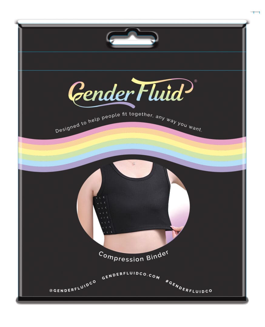 Gender Fluid Chest Compression Binder  - XXXL Black