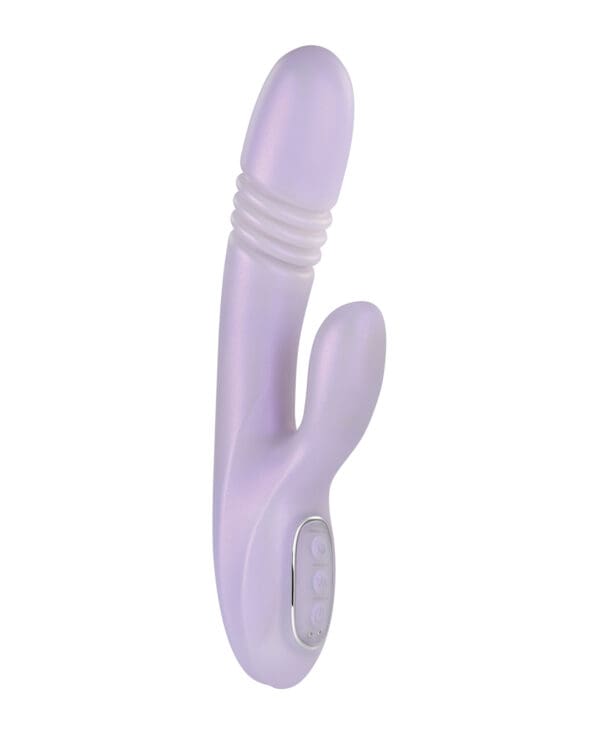 Playboy Pleasure Bumping Bunny Rabbit Vibrator - Opal - Image 3