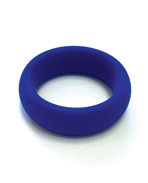 Spartacus 2" Wide Silicone Donut Ring - Blue - Image 2