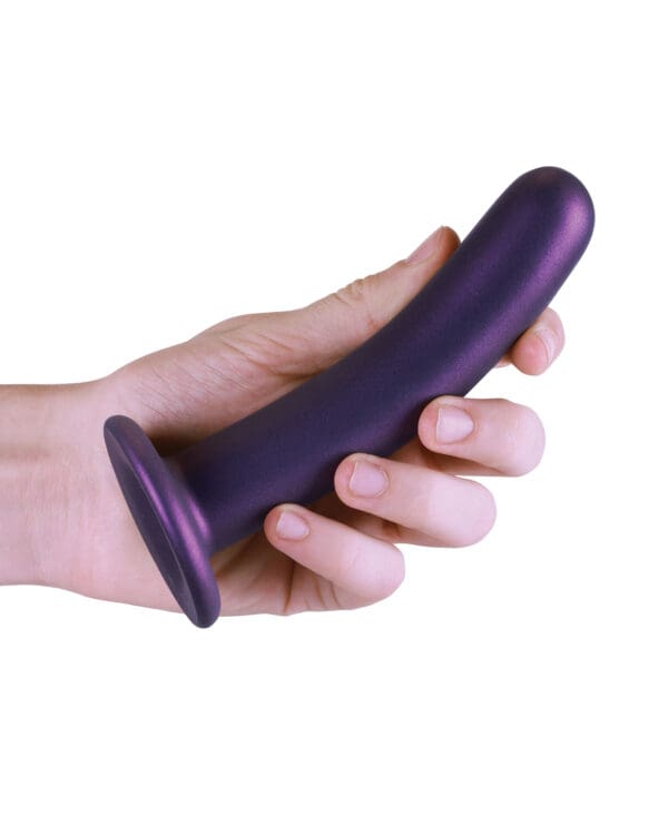 Shots Ouch 6" Smooth G-Spot Dildo - Metallic Purple - Image 4