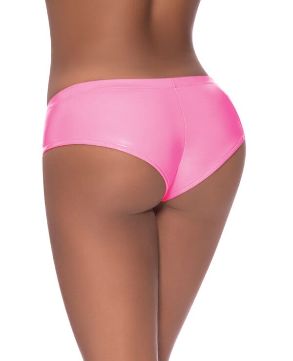 Club Candy Low Rise Split Crotch Boy Short Pink S/M - Image 2