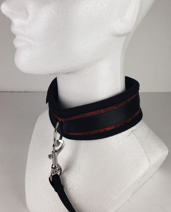 Spartacus Collar & Leash - Neoprene Red - Image 4