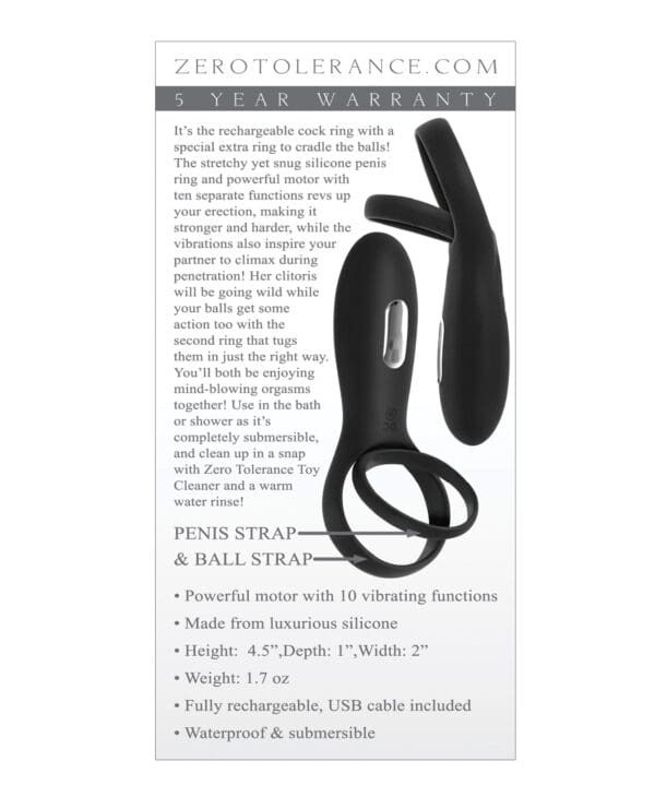 Zero Tolerance Rechargeable Torpedo - Black - Image 2