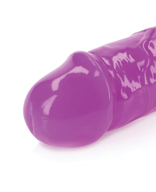 Shots RealRock 12" Double Dong Glow in the Dark - Neon Purple - Image 4