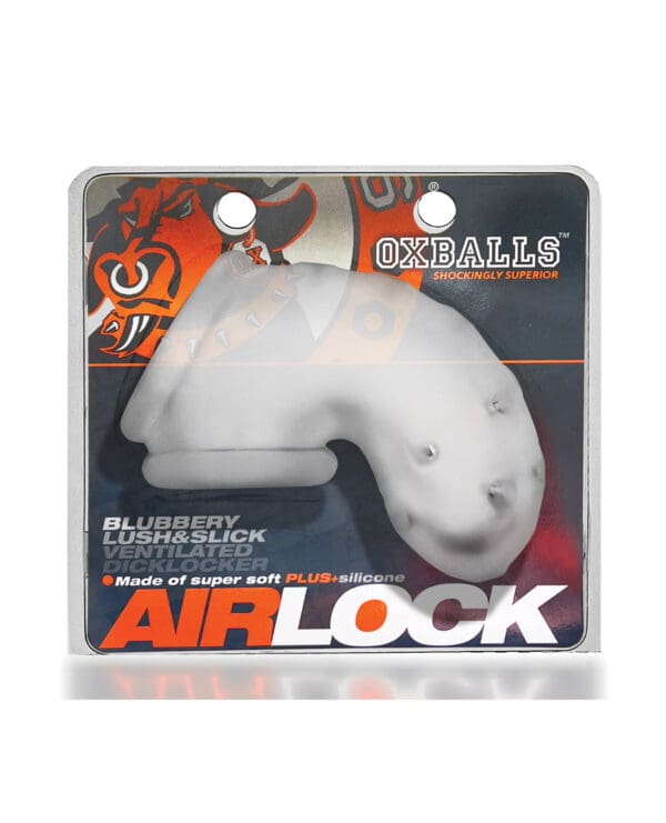 Oxballs Airlock Air-Lite Vented Chastity - Clear Ice - Image 5