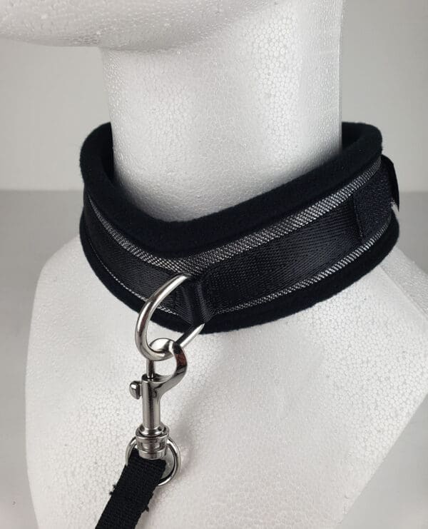 Spartacus Collar & Leash - Neoprene Silver - Image 2
