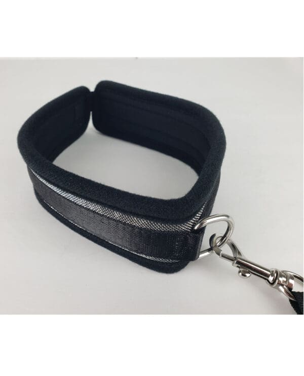 Spartacus Collar & Leash - Neoprene Silver - Image 3