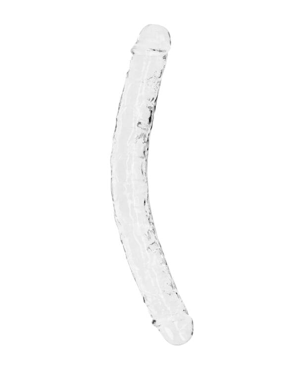 Shots RealRock Crystal Clear 13" Double Dildo - Transparent - Image 2