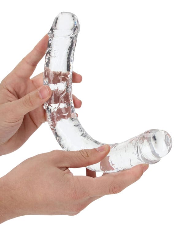 Shots RealRock Crystal Clear 13" Double Dildo - Transparent - Image 3