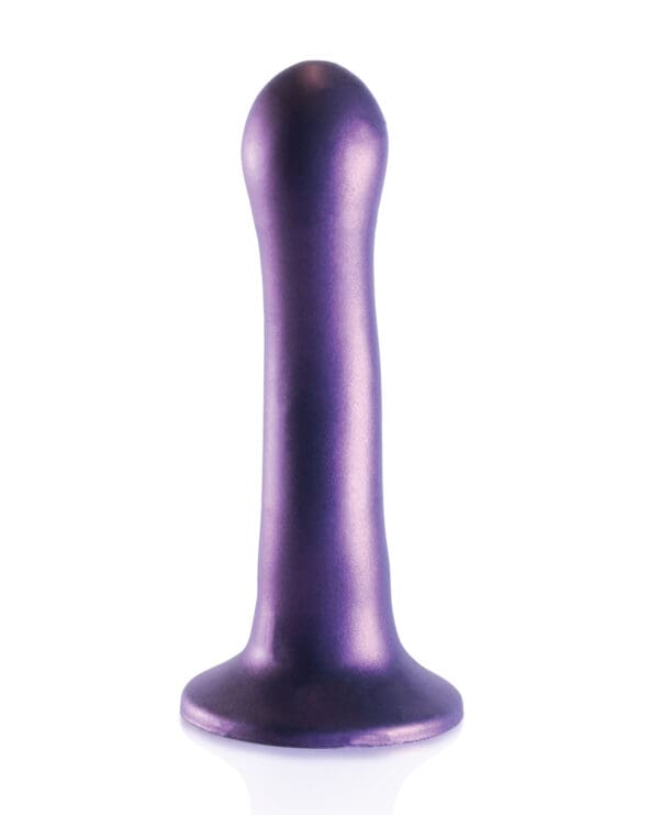 Shots Ouch 7" Curvy G-Spot Dildo - Metallic Purple - Image 3