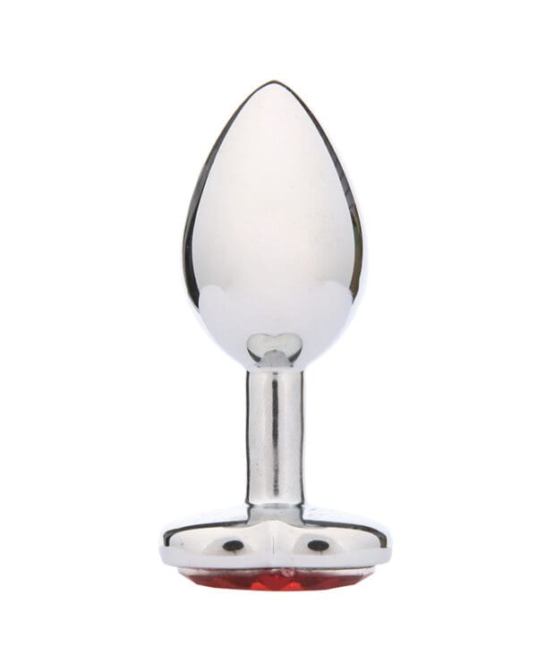 WhipSmart Heartbreaker 2.5" Heart Crystal Butt Plug - Red - Image 2