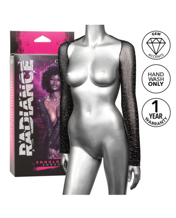 Radiance Shoulder Shrug Black O/S - Image 5
