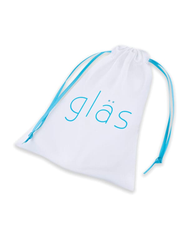 Glas 3.5" Rechargeable Vibrating Butt Plug - Blue - Image 5