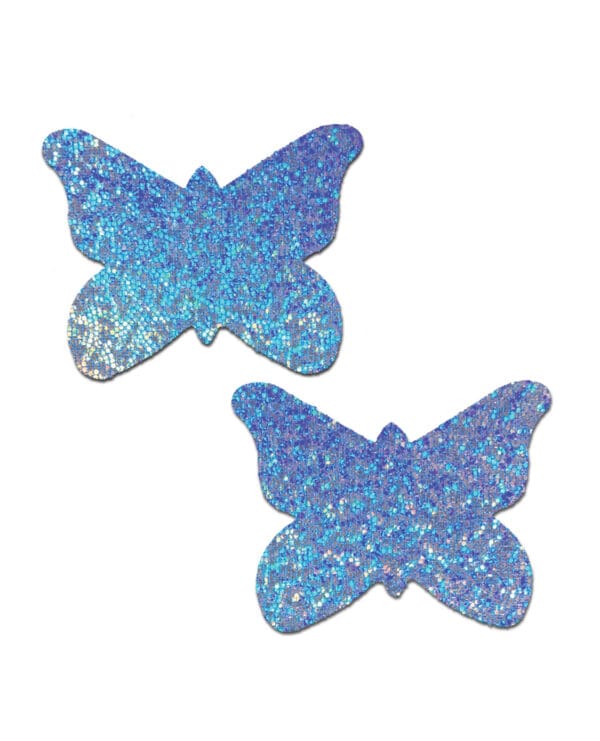 Pastease Premium  Glitter Butterfly - Blue O/S - Image 2