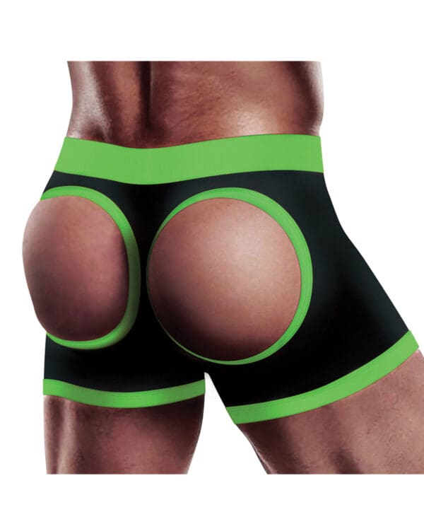 Get Lucky Strap On Boxers - XS-S Black/Green - Image 3