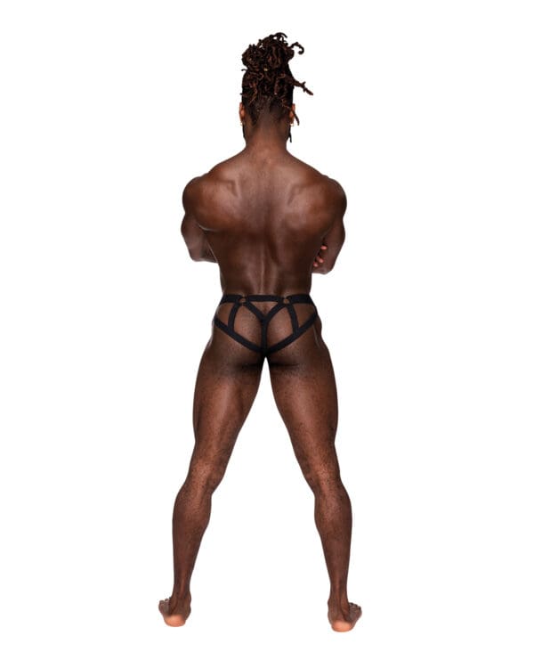 Galactic Sheer Poly Spandex Strappy Ring Jock Multi Color S/M - Image 2