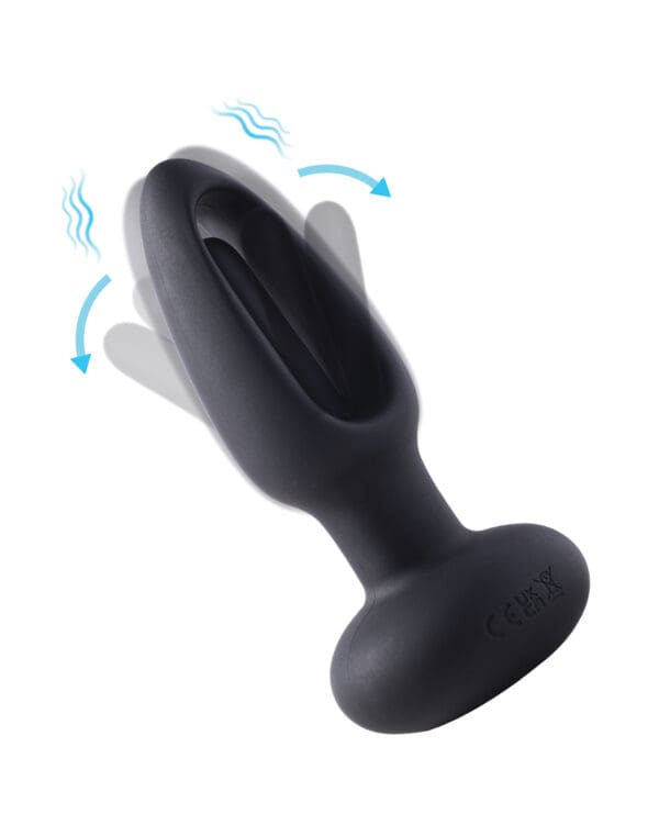 Snuggy Anal Plug Vibrator - Black - Image 2