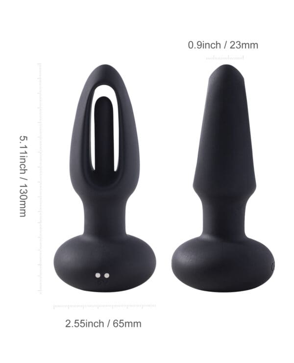 Snuggy Anal Plug Vibrator - Black - Image 3