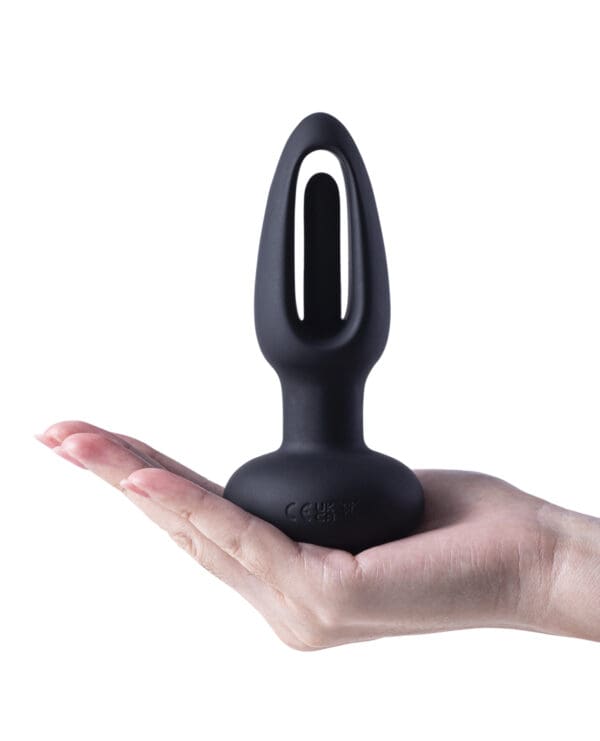 Snuggy Anal Plug Vibrator - Black - Image 4
