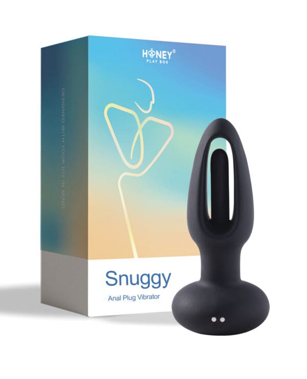 Snuggy Anal Plug Vibrator - Black - Image 5