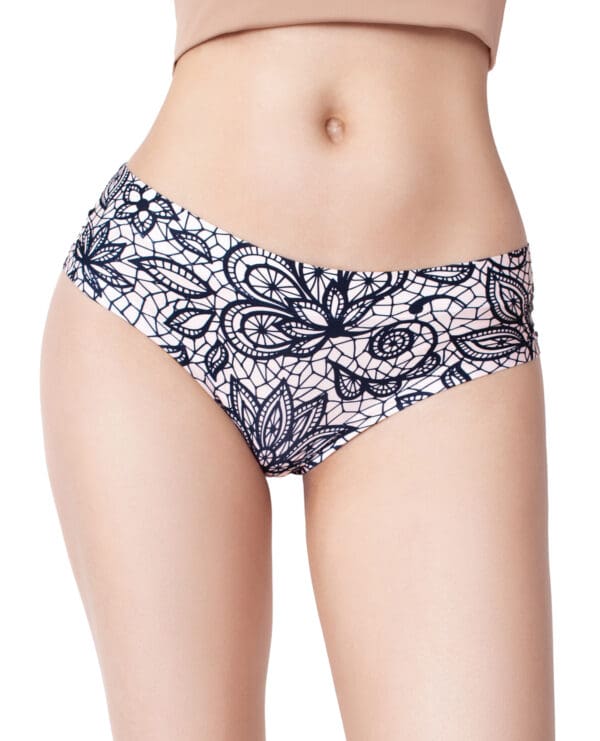 Mememe Lace Total Printed Slip LG