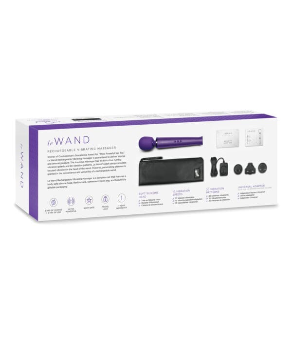 Le Wand Rechargeable Massager - Purple - Image 2