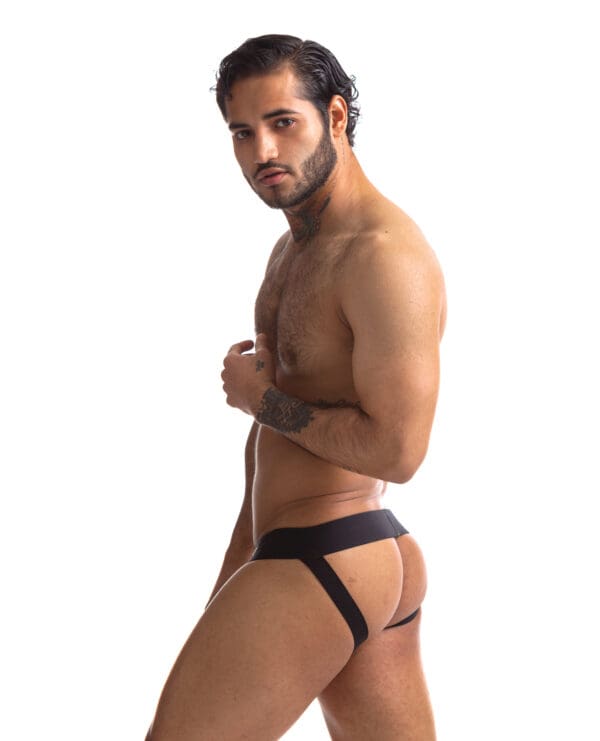 Sport Fucker Jersey Jock - XXL Black/Black - Image 3