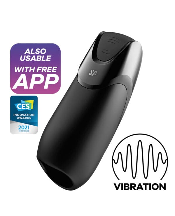 Satisfyer Men Vibration + - Black - Image 4