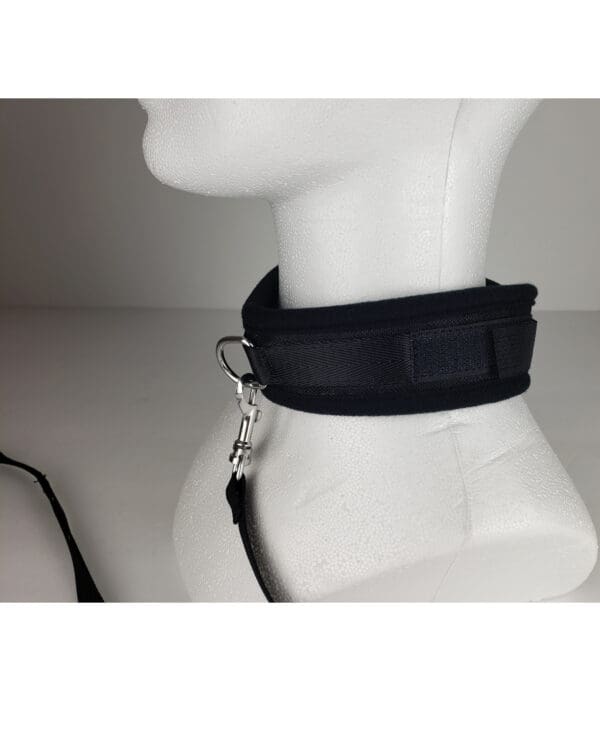 Spartacus Collar & Leash - Neoprene Black - Image 3