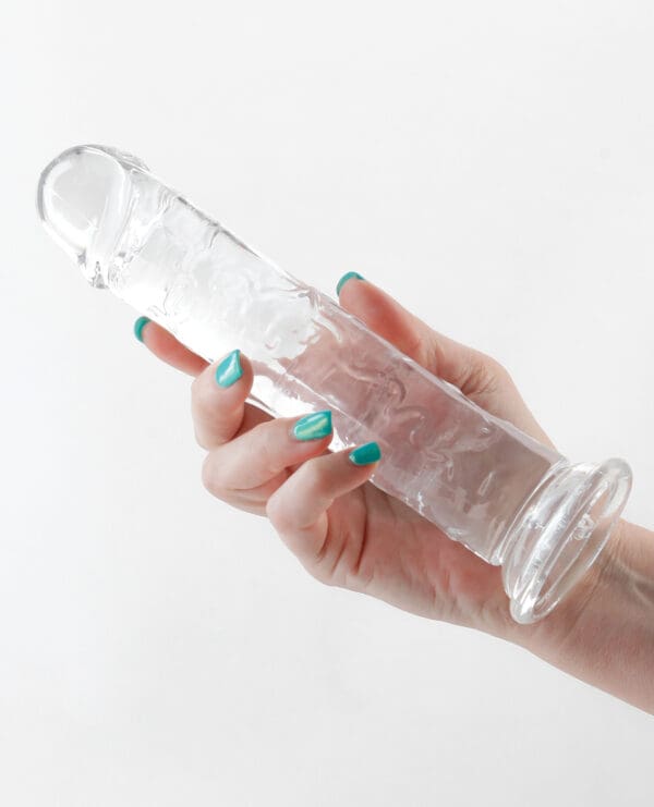Fantasia Upper 8" Dildo - Clear - Image 3