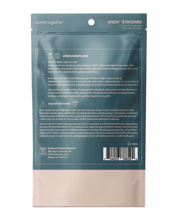 Union Standard Condom - Pack of 12 - Image 2