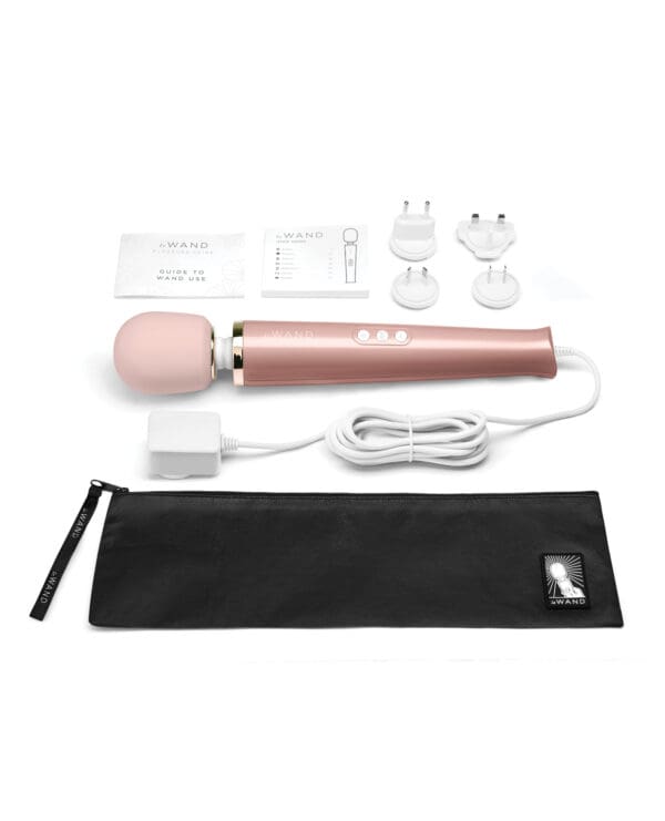 Le Wand Powerful Plug-In Vibrating Massager - Rose Gold - Image 5