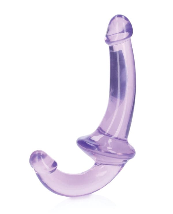Shots RealRock Crystal Clear 6" Strapless Strap-On - Purple - Image 2