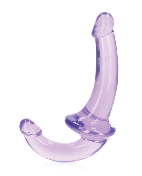 Shots RealRock Crystal Clear 6" Strapless Strap-On - Purple - Image 3