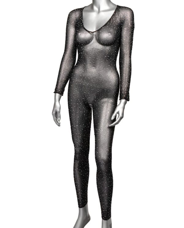 Radiance Crotchless Full Body Suit Black QN - Image 3