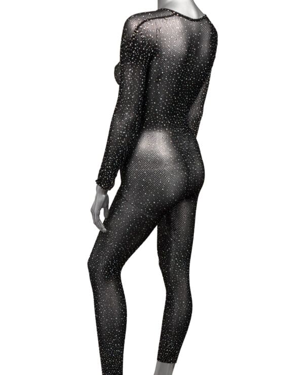 Radiance Crotchless Full Body Suit Black QN - Image 4
