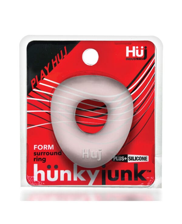 Hunkyjunk Form Cock Ring - Clear Ice - Image 5