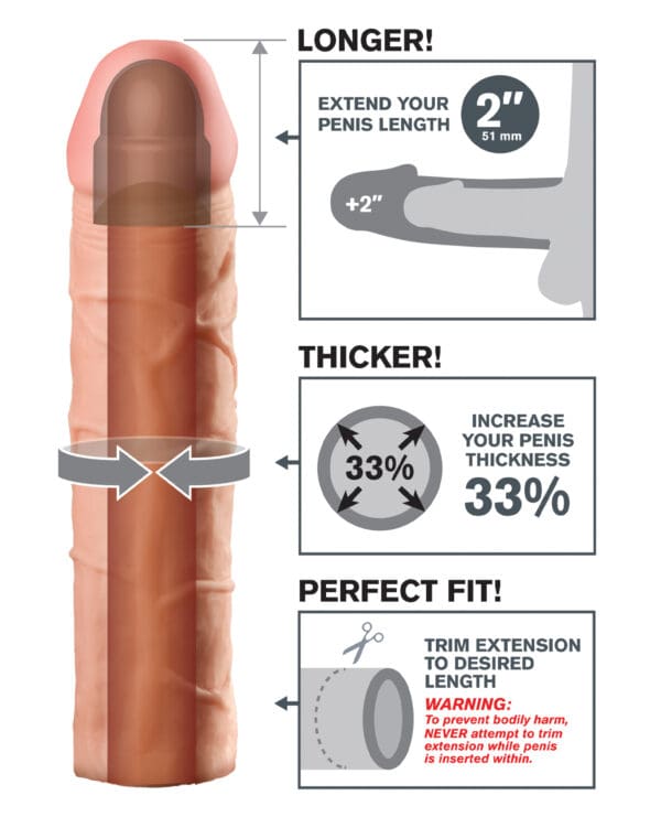 Fantasy X-tensions Perfect 2" Extension - Flesh - Image 4