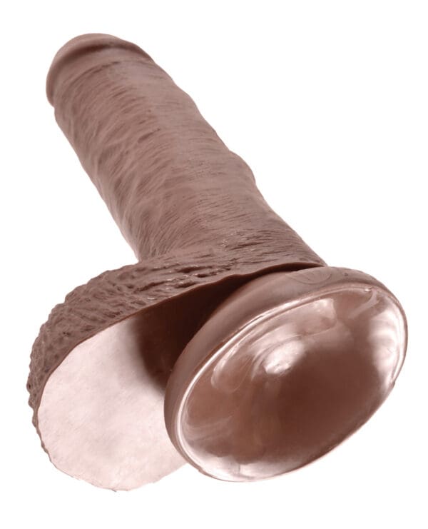 King Cock 7" Cock w/Balls - Brown - Image 5